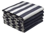 Bunty's Kitchen Towel - Design 2336 - 050x070cms - (05 Pc Pack) - Stripes - Black