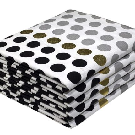 Bunty's Kitchen Towel - Design 2481  - 047x070cms - (05 Pc Pack) - Polka Dots