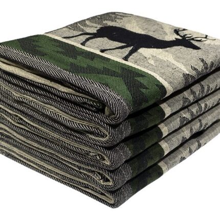 Bunty's Kitchen Towel - Design 2501  - 045x074cms - (05 Pc Pack) - Reindeer