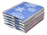 Bunty's Kitchen Towel - Design 2529 - 046x070cms - (05 Pc Pack) - Snowflakes