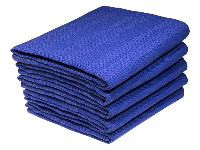 KT-Design 2035(D)-48x72cms-Plain Checks-Royal Blue 0.631GMS Bunty's Kitchen Towel - Design 2035 - 050x070cms - (05 Pc Pack) - Plain - Image 1