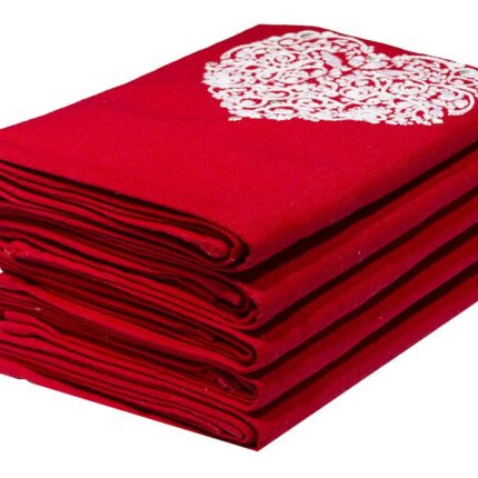 Bunty's Kitchen Towel - Design 2643 - 041x072cms - (05 Pc Pack) - Heart