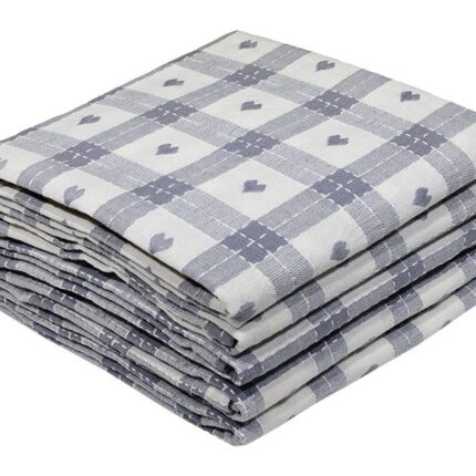 Bunty's Kitchen Towel - Design 2679  - 047x063cms - (05 Pc Pack) - Hearts