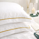Rey's Fine Linen - Premium Collection - Oxford Satin Stitch Pillow Cover Set