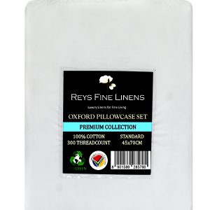 White pillow case with black line