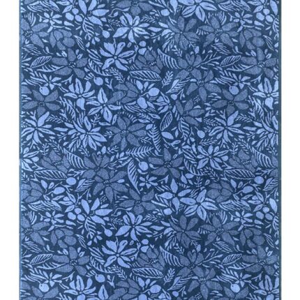 Beach Towel 0700 - Design 273 - 097x180cms - 675GMS - Flowers Victoria Blue
