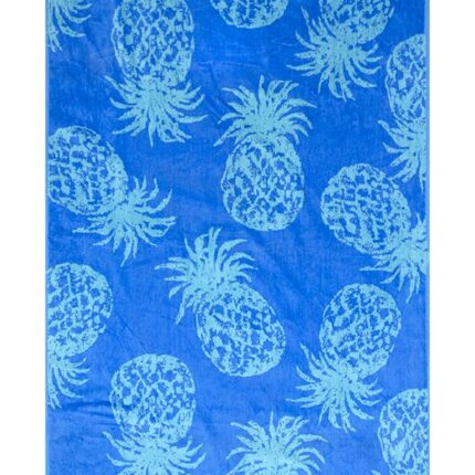 Beach Towel 0700 - Design 290 - 090x170cms - 710GMS - Pineapple Blue Atoll