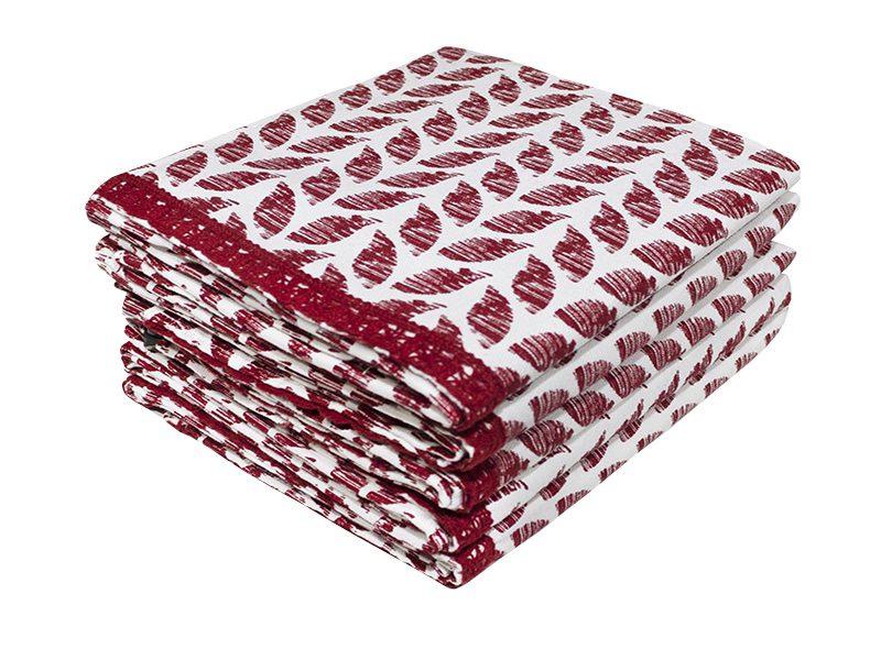 KT-Design 2797_45x67cms_0.370Gms (3) Bunty's Kitchen Towel - Design 2797 - 045x067cms - (05 Pc Pack) - Leaves - Image 1