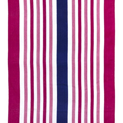 Beach Towel 0800 - Design 104 - 100x180cms - Stripes - Fucshia Purple