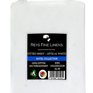Rey's Fine Linen - Hotel Collection - Fitted Sheet - Image 1