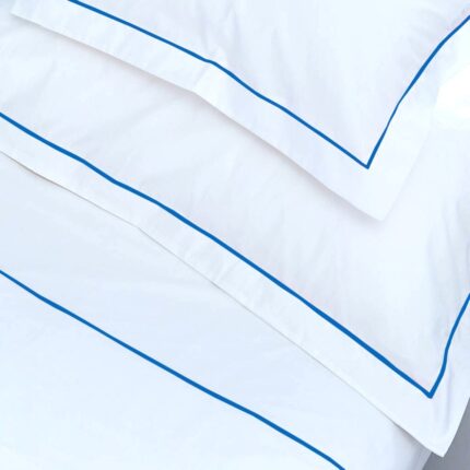 Rey's Fine Linen - Egyptian Collection - Oxford Satin Stitch Duvet Cover Set