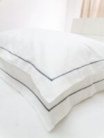 Rey's Fine Linen - Egyptian Collection - Oxford Satin Stitch Duvet Cover Set - Image 74