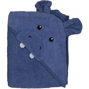 Bunty's Baby Hooded Towel - Design 013 - 090x090cms - 380GSM - 01 Pc Pack - Hippo - Faded Denim