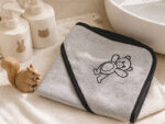 Baby Hooded Towel - 075x070cms - 380GSM - Terry - Image 6