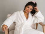 Bathrobe - Terry - Shawl Collar - Popcorn Optical White