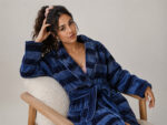 Bathrobe - Velour - Shawl Collar - Stripes Poseidon - Image 4