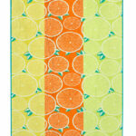 Beach Towel 0600 - Design 166 - 090x180cms - Lemon Slices - 630GMS