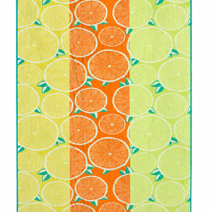 Beach Towel 0600 - Design 166 - 090x180cms - Lemon Slices - 630GMS