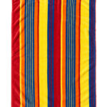 Beach Towel 0700 - Design 395 - 090x180cms - YO Stripes - Vibrant Yellow - Fringe