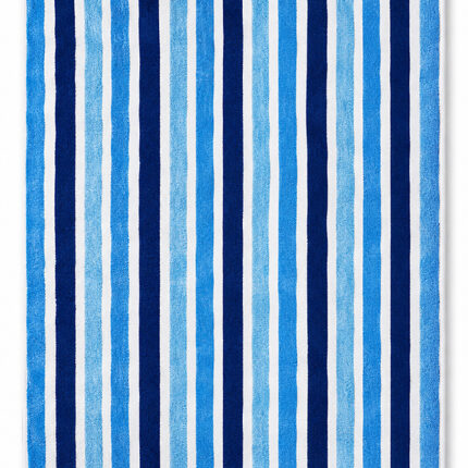 Beach Towel 0700 - Design 400 - 090x180cms - Stripes Fringe - 721GRAMS