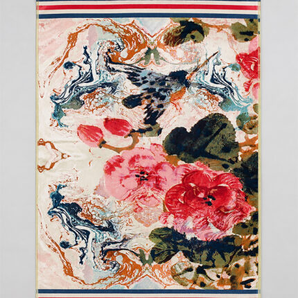 Beach Towel 0900 - Design 107 - 100x180cms - Abstract Ink - 900GMS