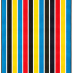 Beach Towel 1100 - Design 09- 130x180cms - Stripes - 1091GMS